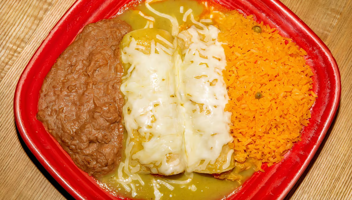 Green Chicken Enchiladas.