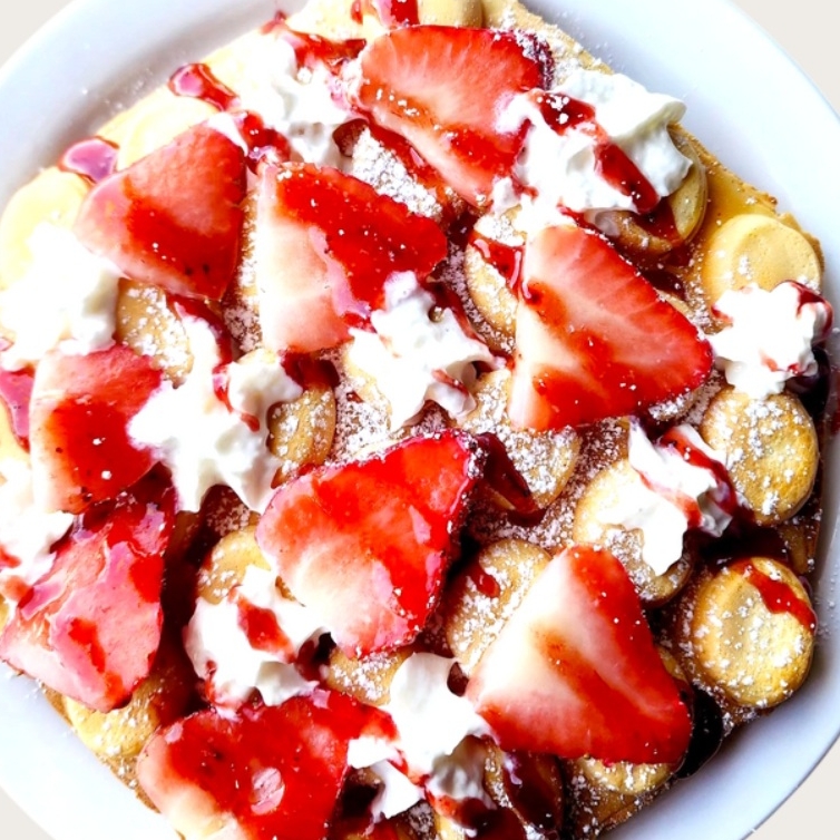 Strawberry Cream Waffle.