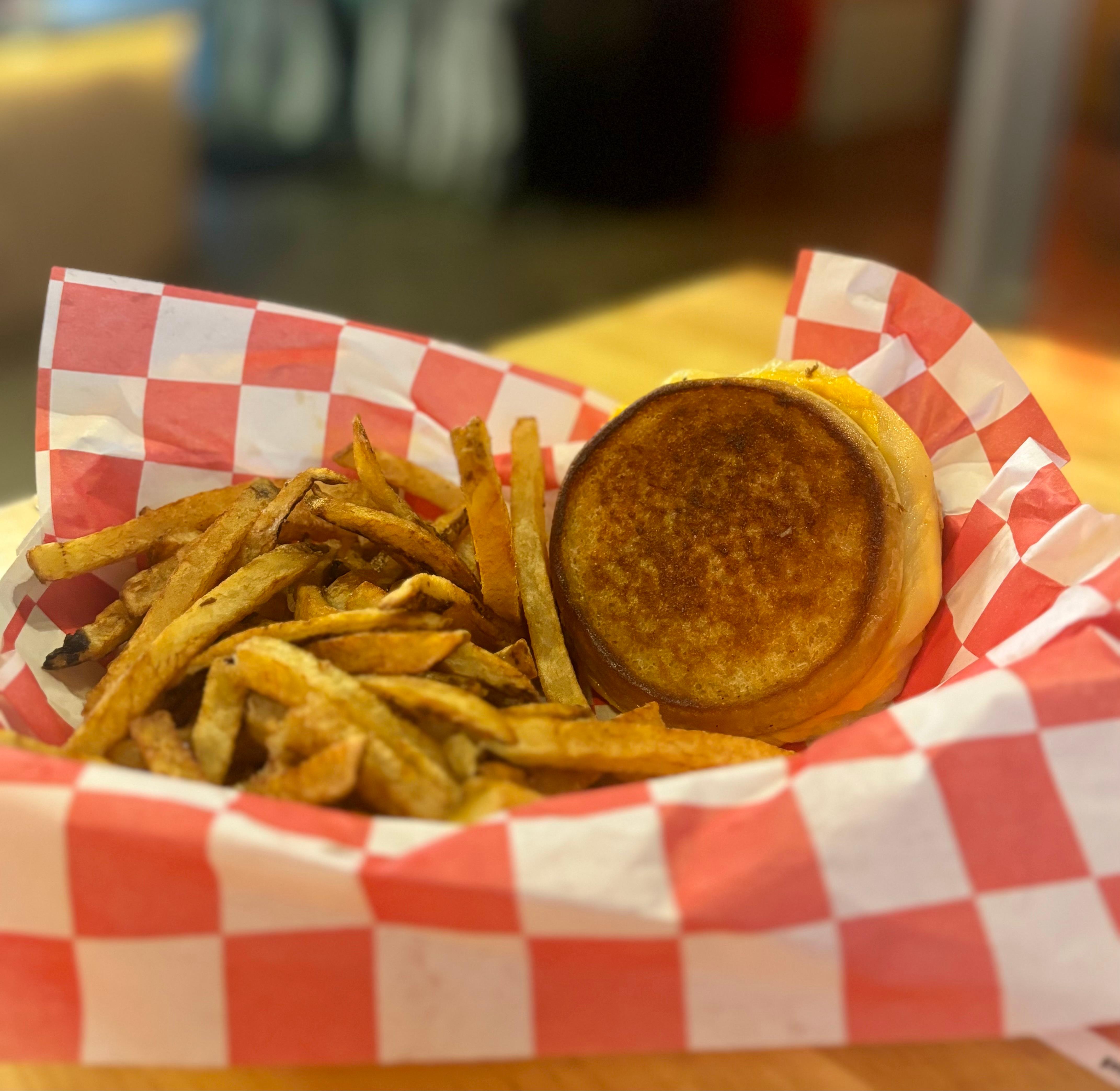 Redd's Grilled Cheese Wheel Combo.