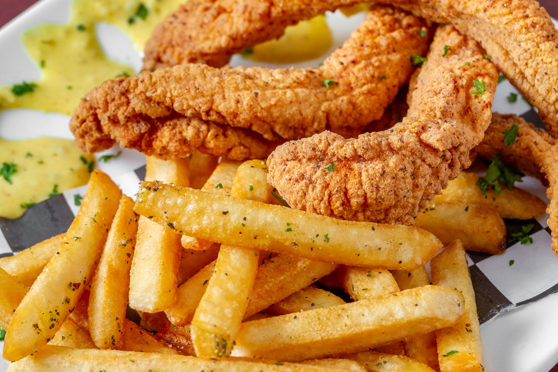 Catfish Fritters & Fries.