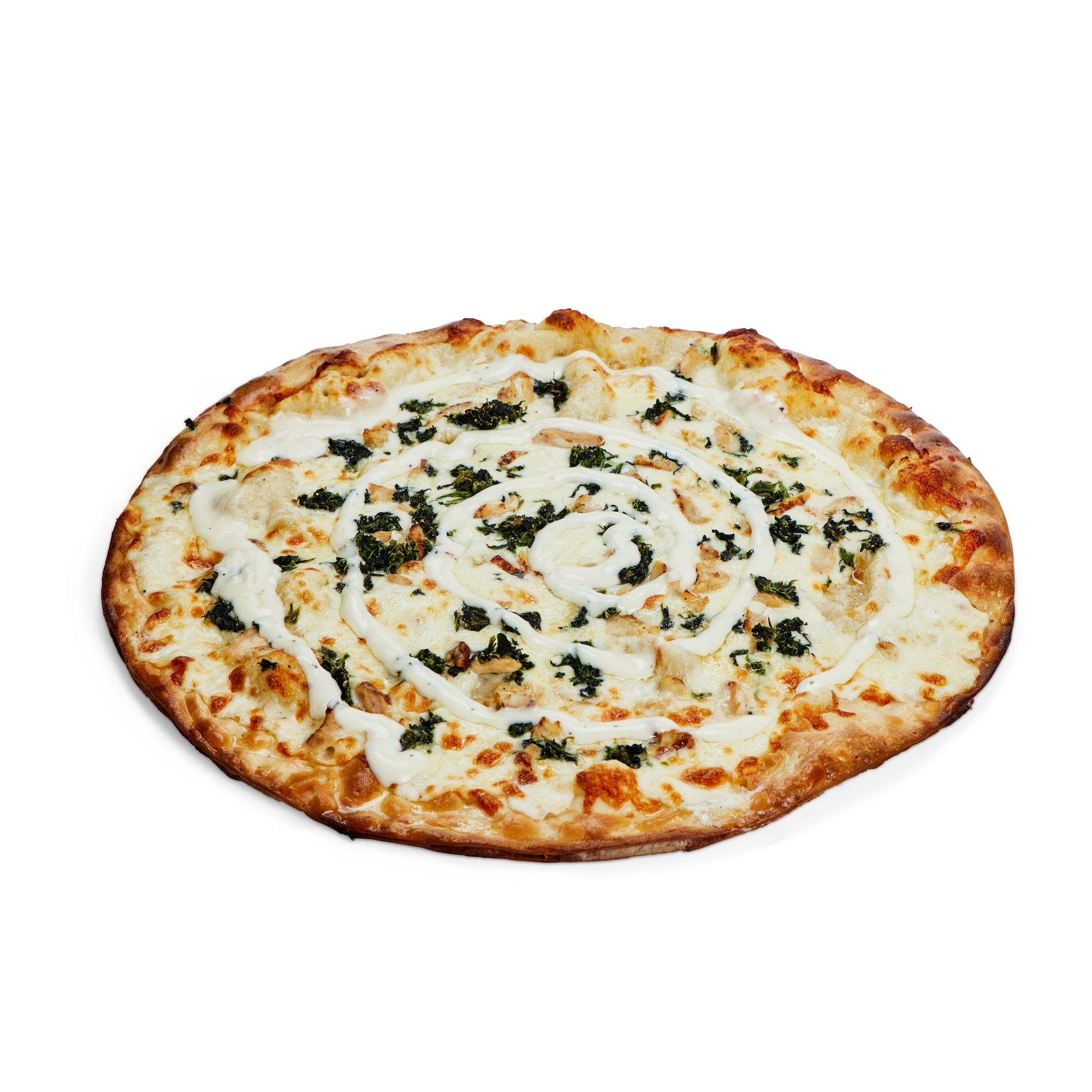 12" Goat Cheese Pizza.