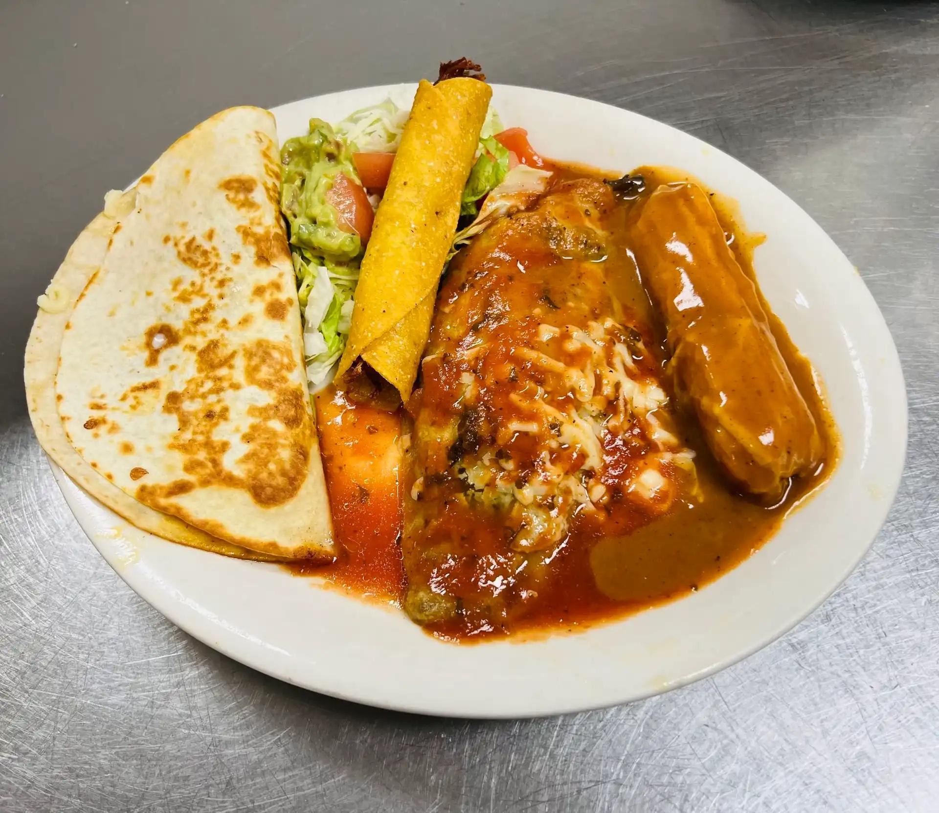 Quesadilla, Relleno, Tamale & Flauta.