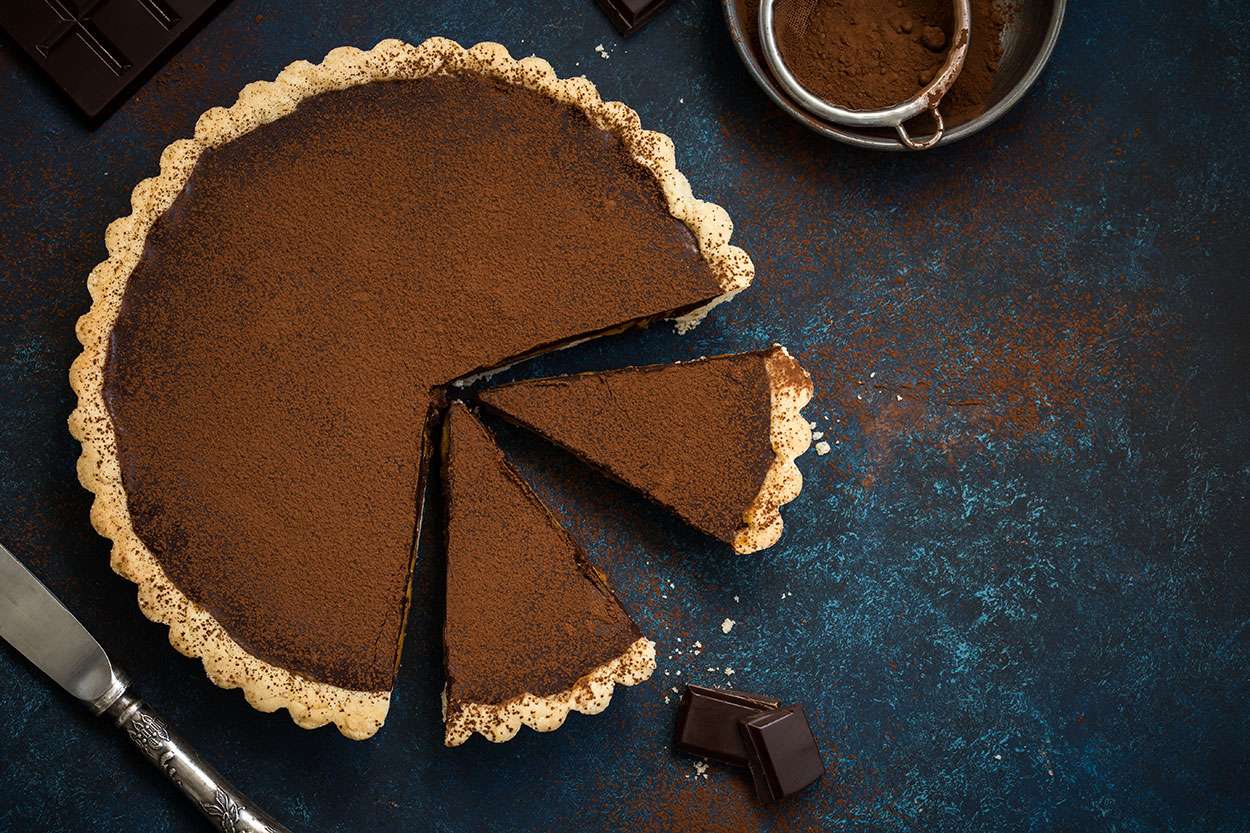 Chocolate & Date Pie.