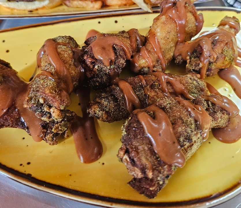 Whiskey Pickle Wings.