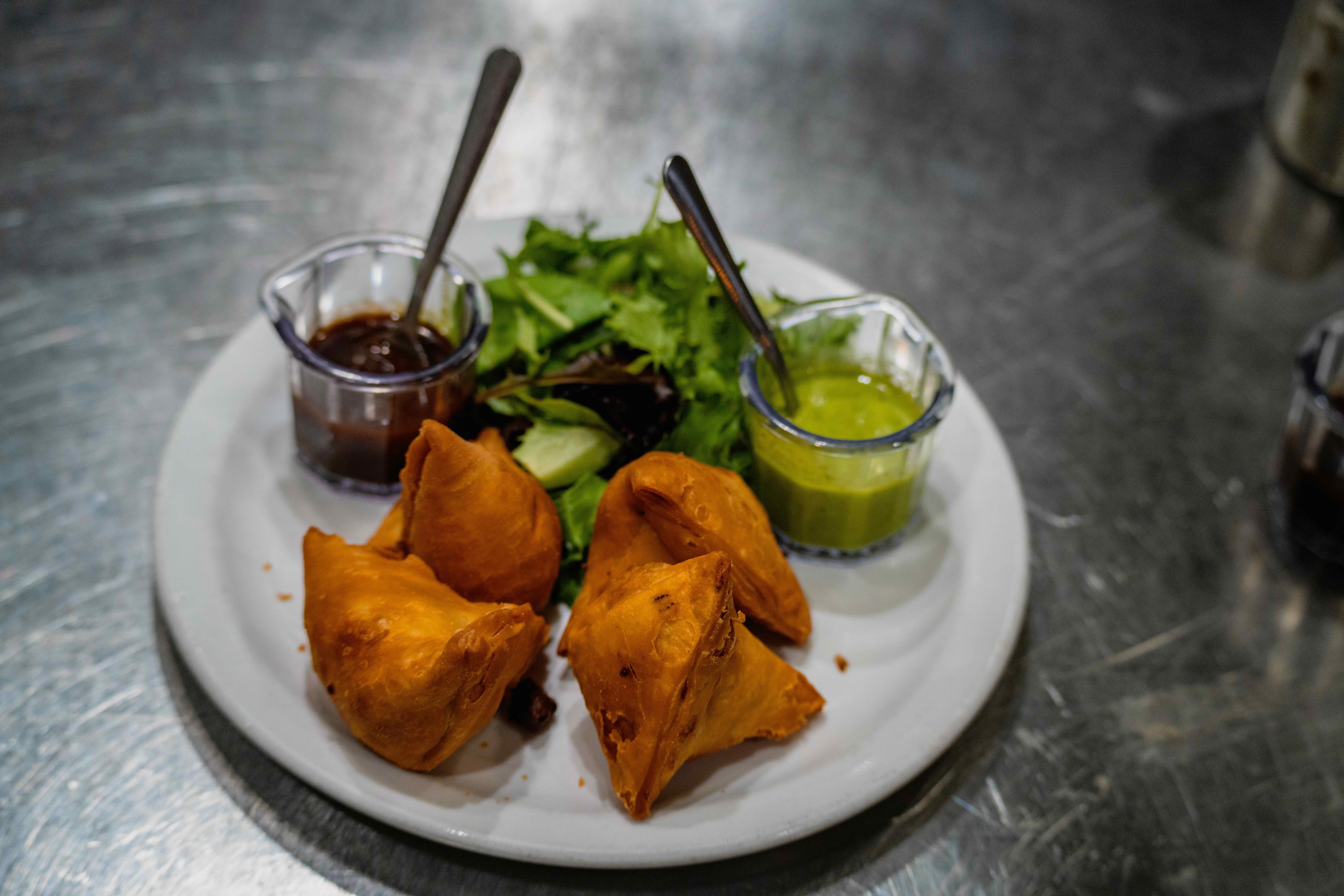 Samosas.