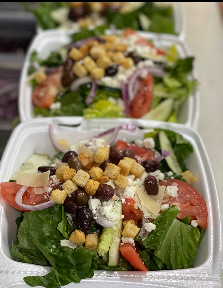 Half Tray Greek Salad.