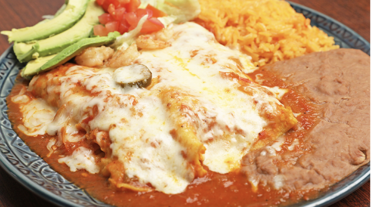 Shrimp Enchiladas.