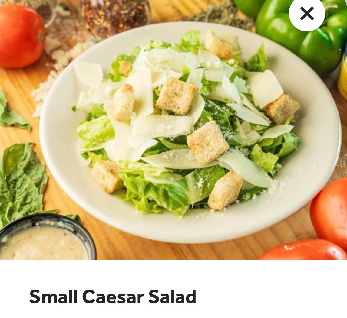Small Caesar Salad.