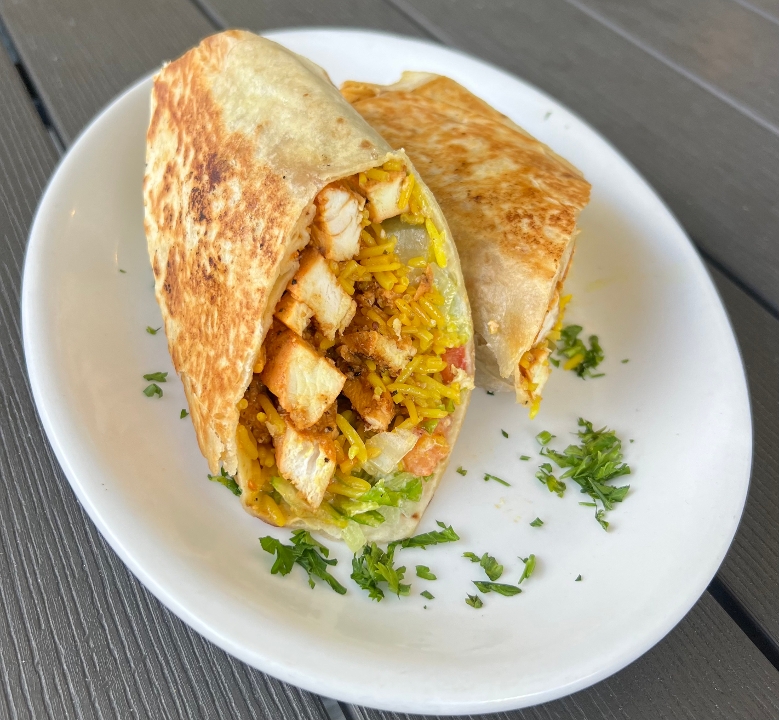 Chicken shawarma wrap.