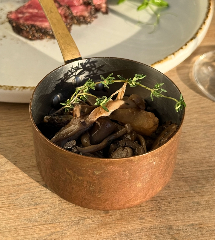 Foraged Mushrooms, Truffle & Creme Fraiche.