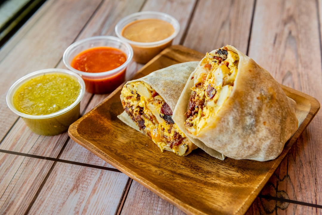 Bacon Breakfast Burrito.