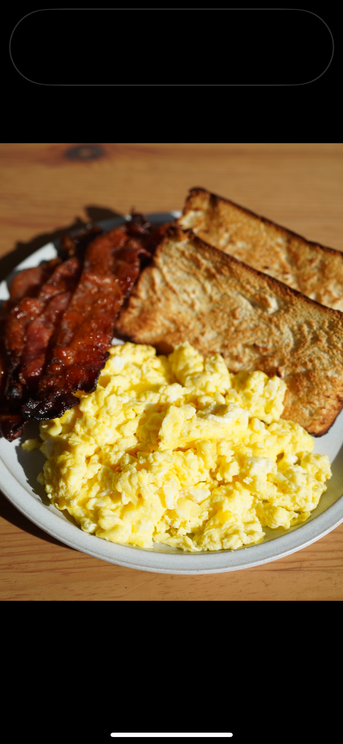 Scrambled eggs.