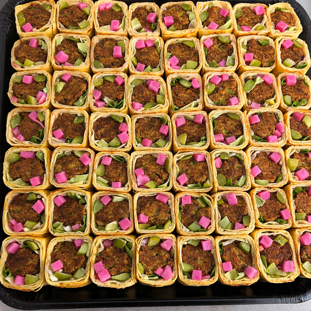Full Tray Falafel Shawarma (Feeds 12-14 People).