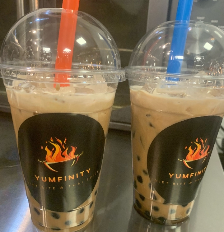 BLACK MILK TEA CUP.