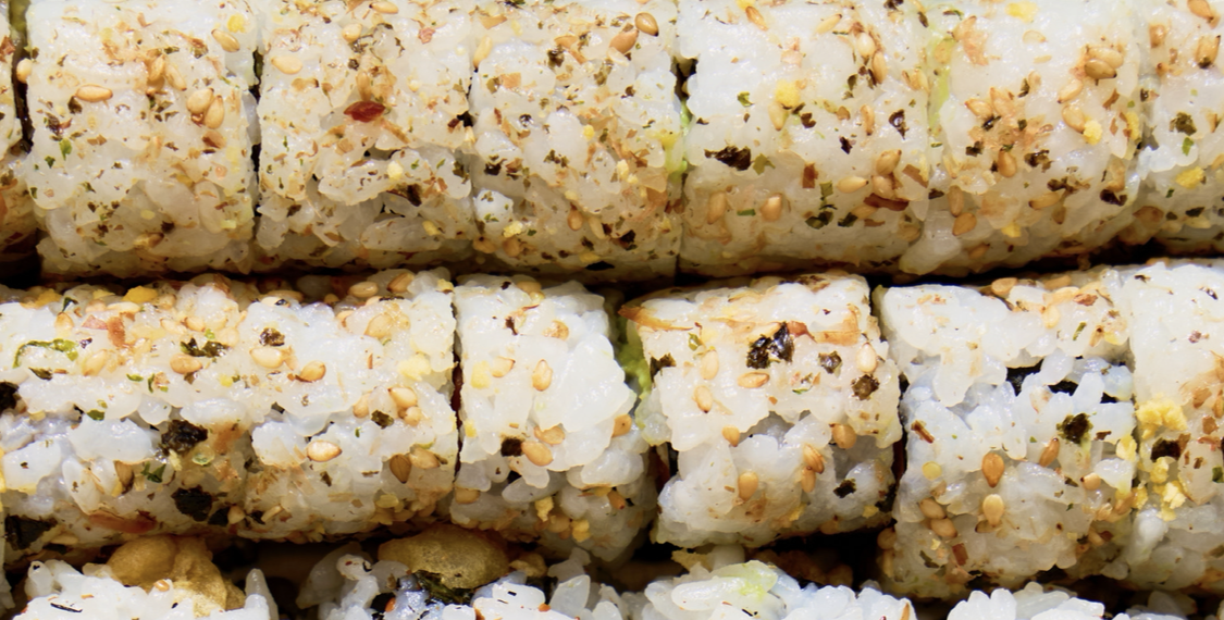 Avocado Roll - rice outside.