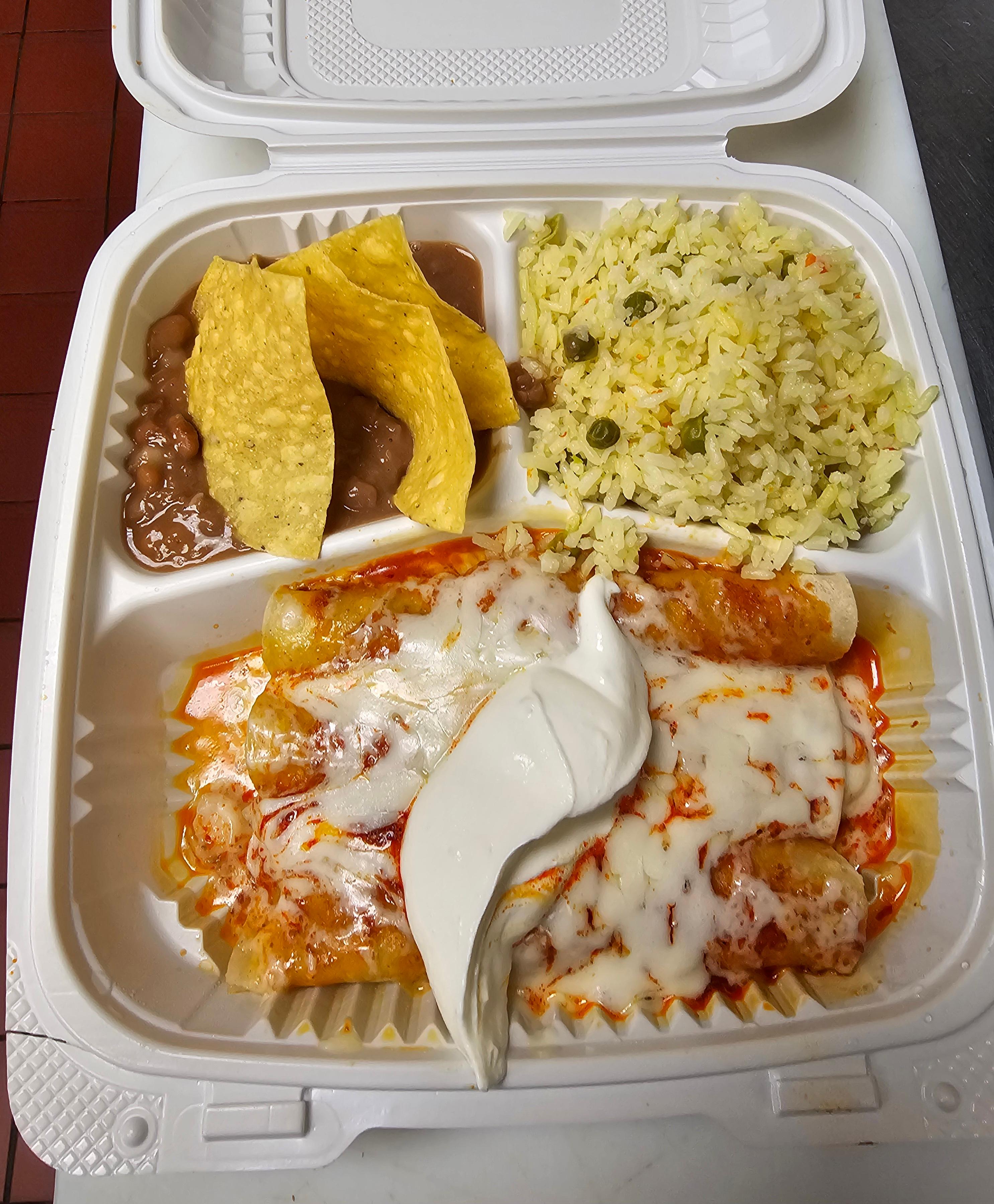 Shrimp Enchiladas.