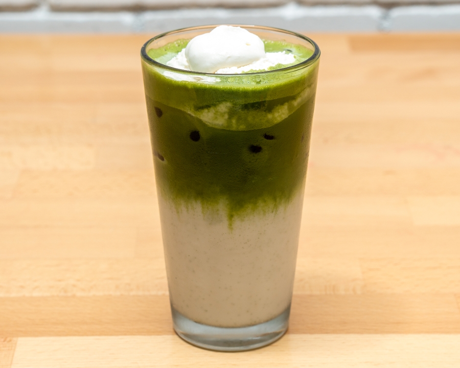 MATCHA LATTE.