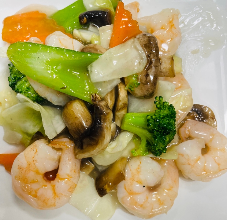 Shrimp with Vegetables D.