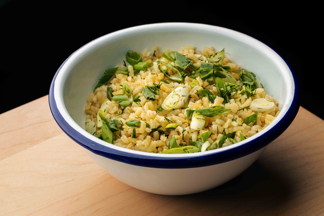 Scallion Brown Rice.