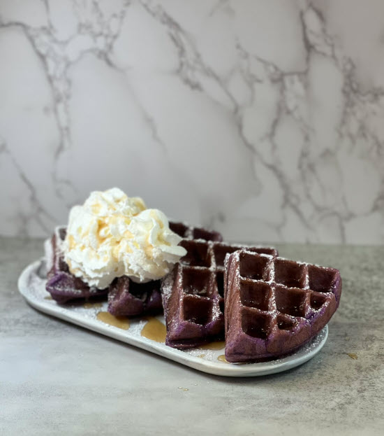 Ube Mochi Waffle.