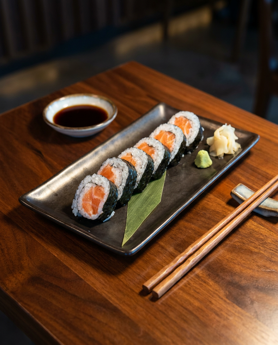 Salmon Roll Maki.