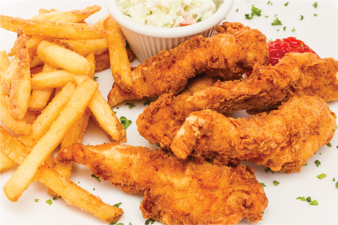 5pc Chicken Fingers W/Fries.