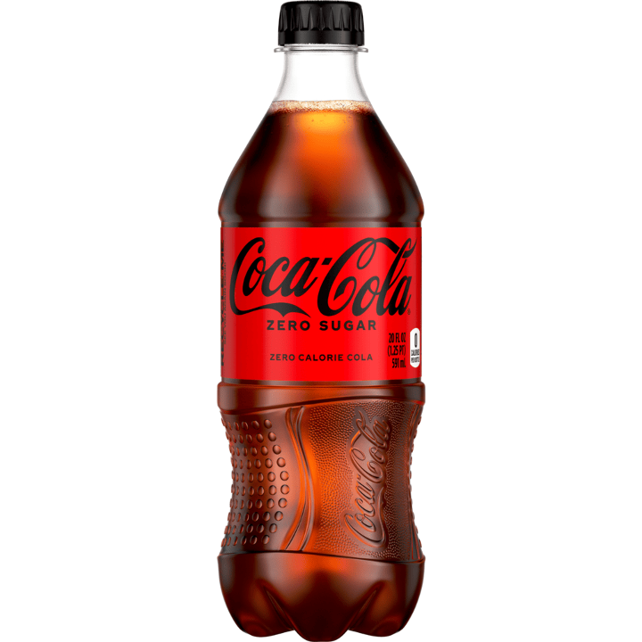 20 OZ. COCA-COLA ZERO SUGAR.
