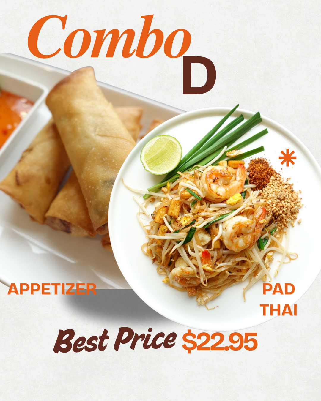 Combo D - (Noodle + Appetizer).