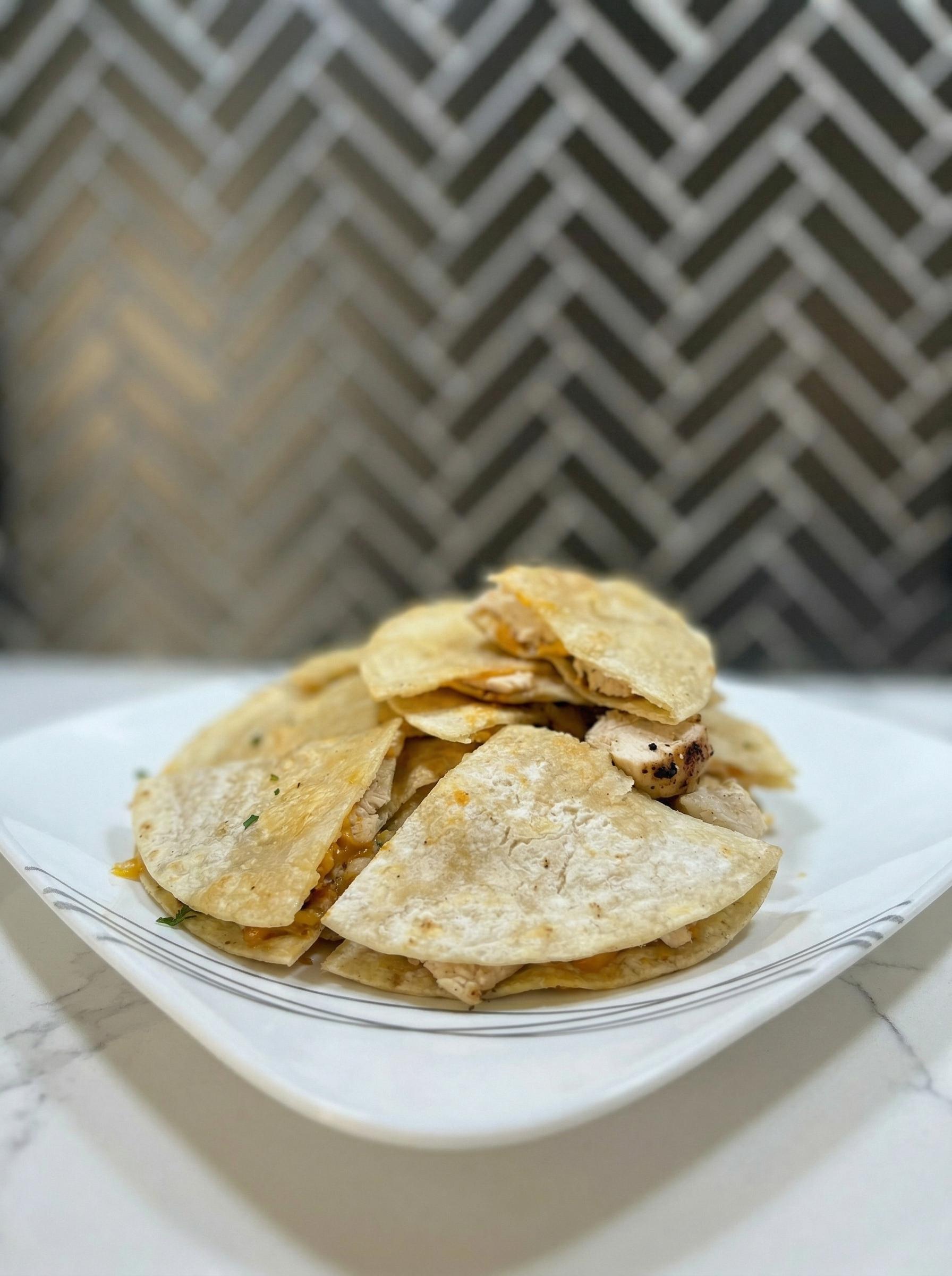 Kids Chicken Quesadilla.