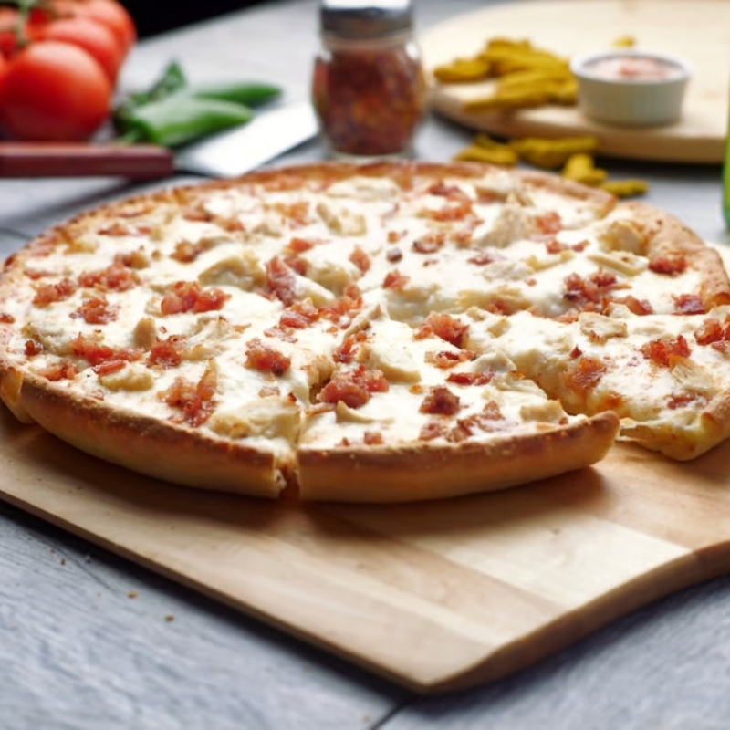 Chicken Bacon Ranch Pizza.