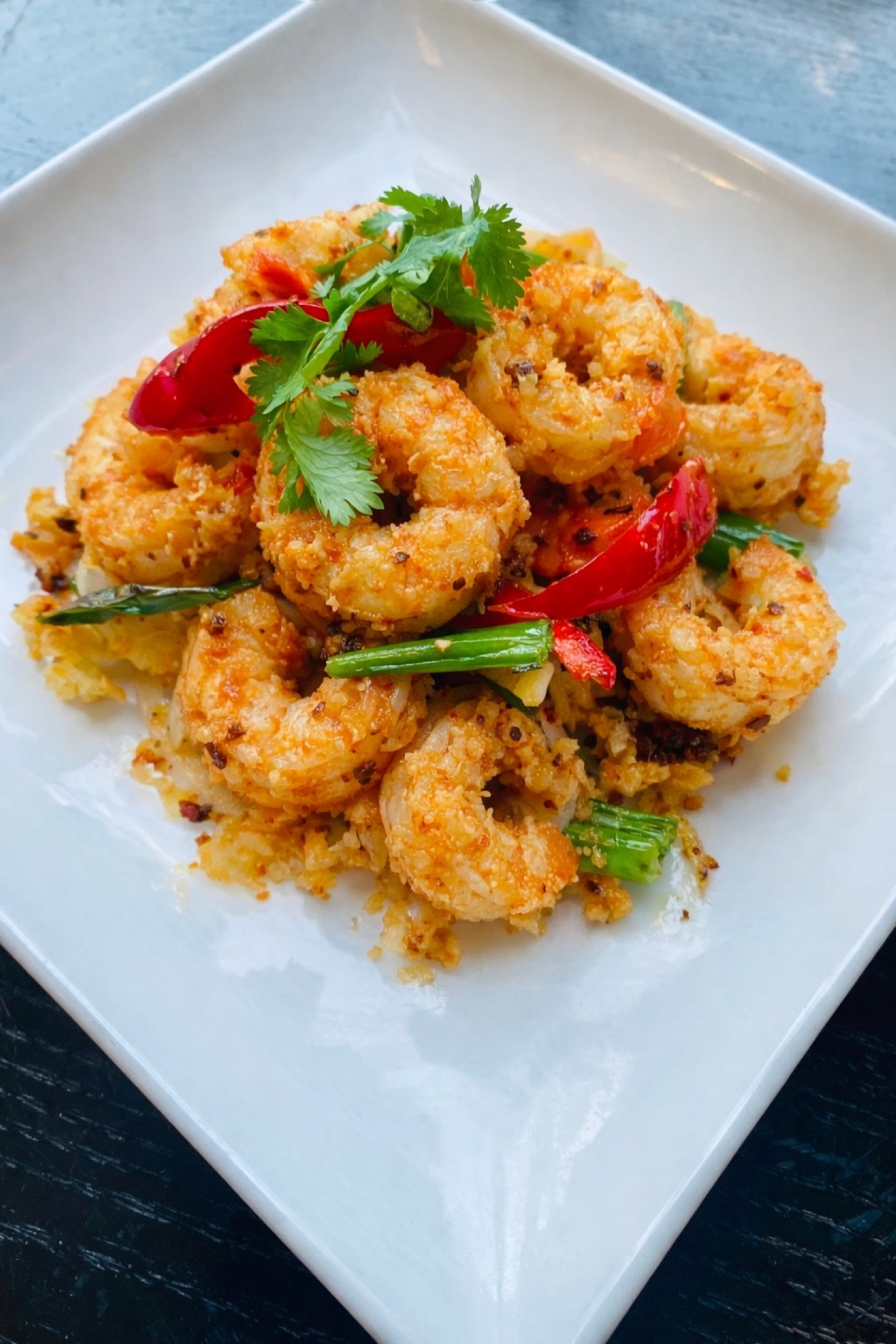 Spicy Fried Shrimp.