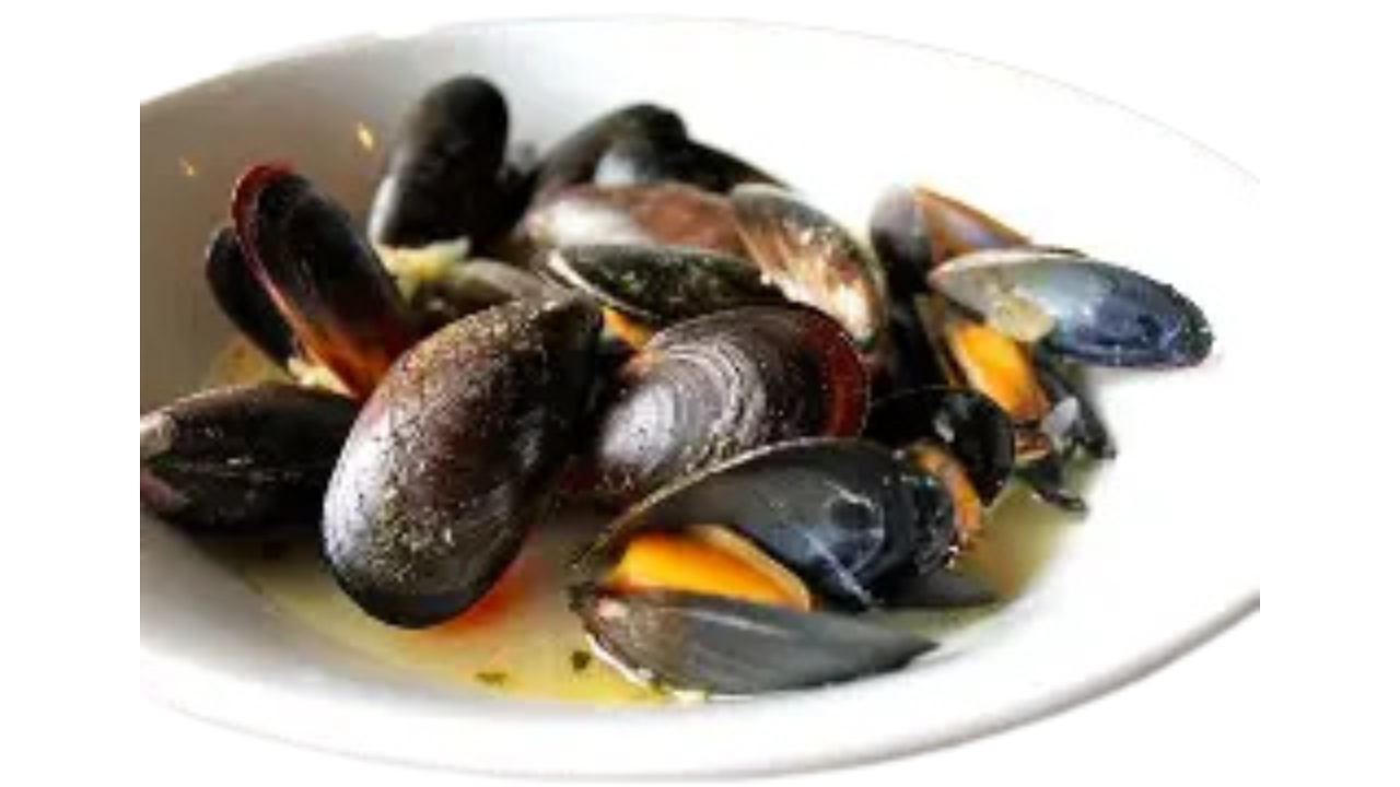 Black Mussels in Garlic Sauce.