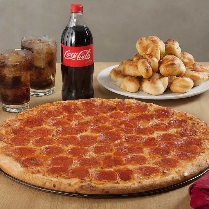 1 Lg, 1 Topping, 6 Knots, 2-LTR.