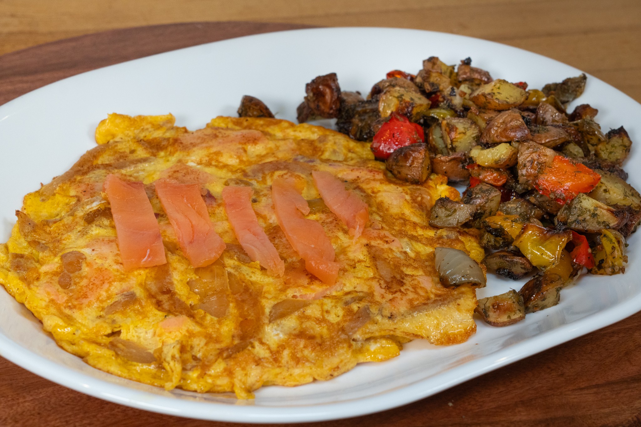 Lox Bagel House Egg Platter.