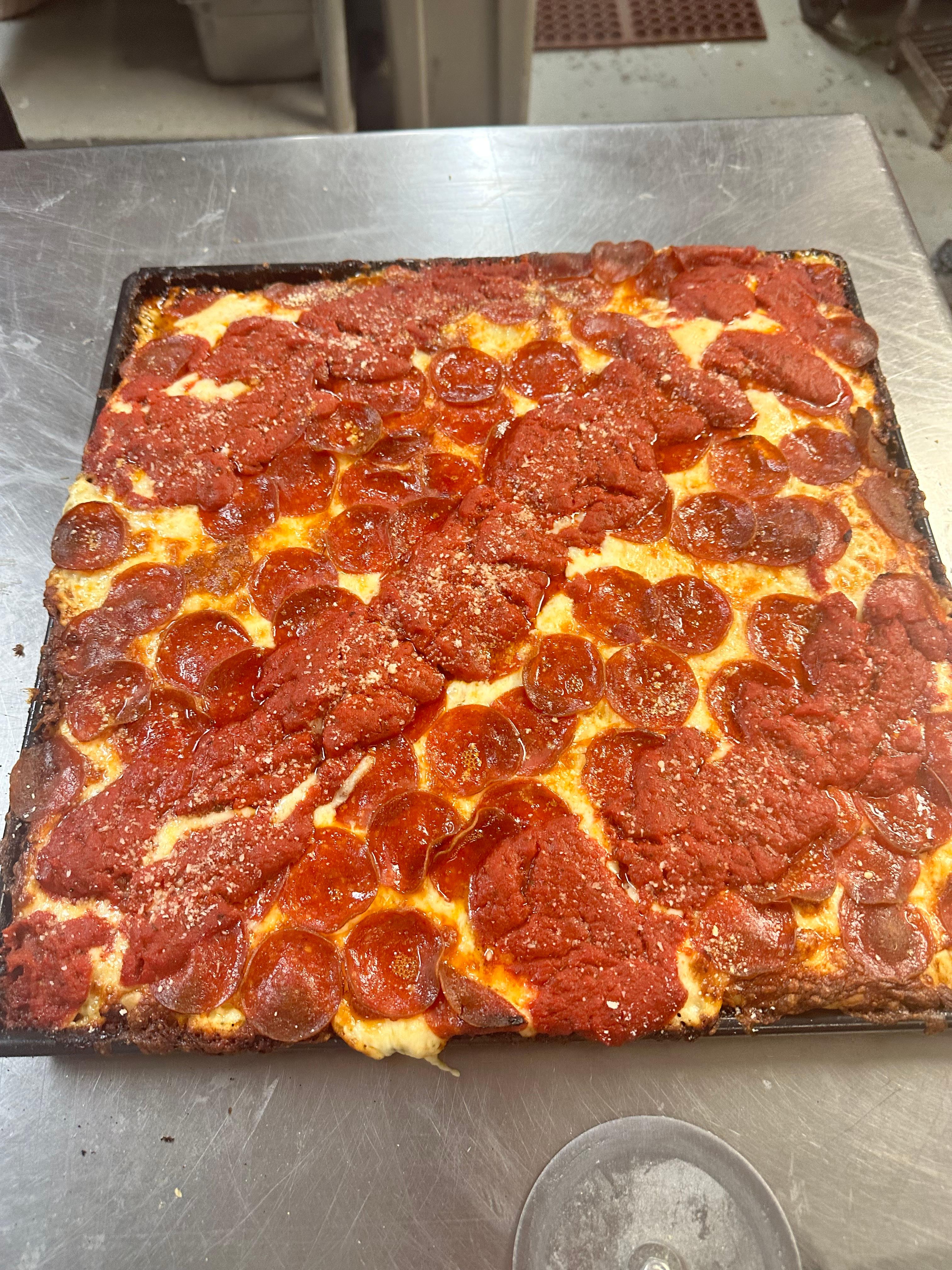 Detroit Style "Mike's Hot Peppi".
