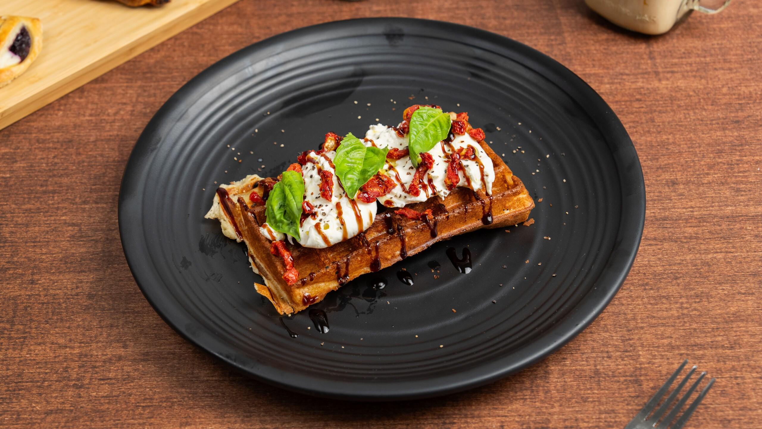 Caprese Waffle.
