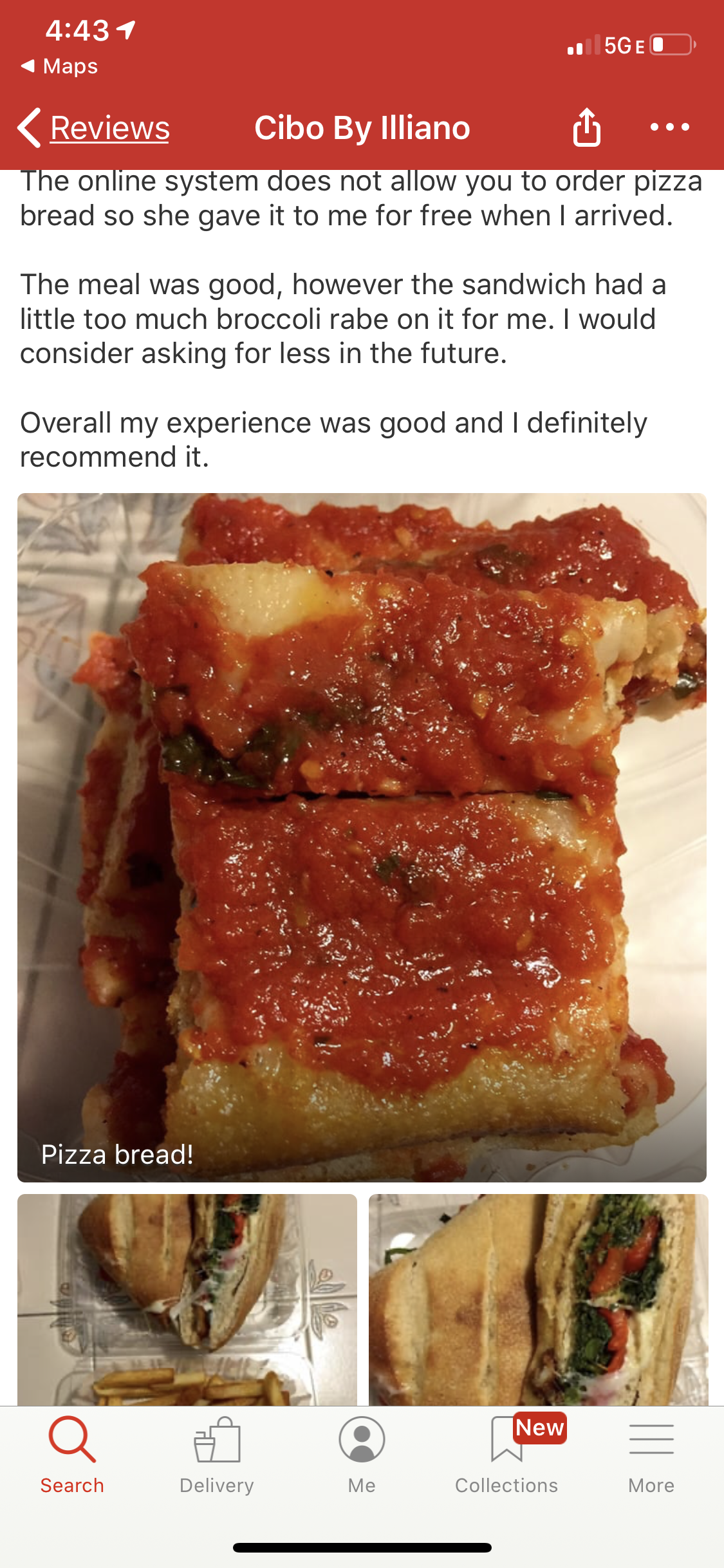 Tray of Pizza Bread.