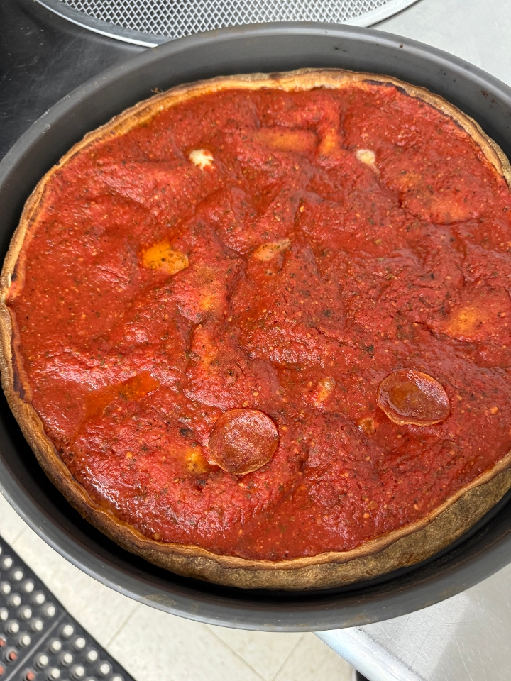 Deep Dish Pizza.