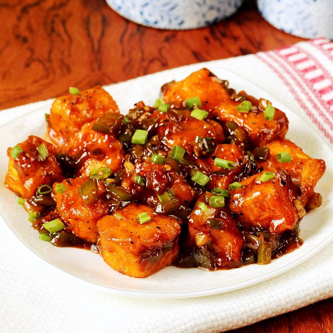 Paneer Manchurian.