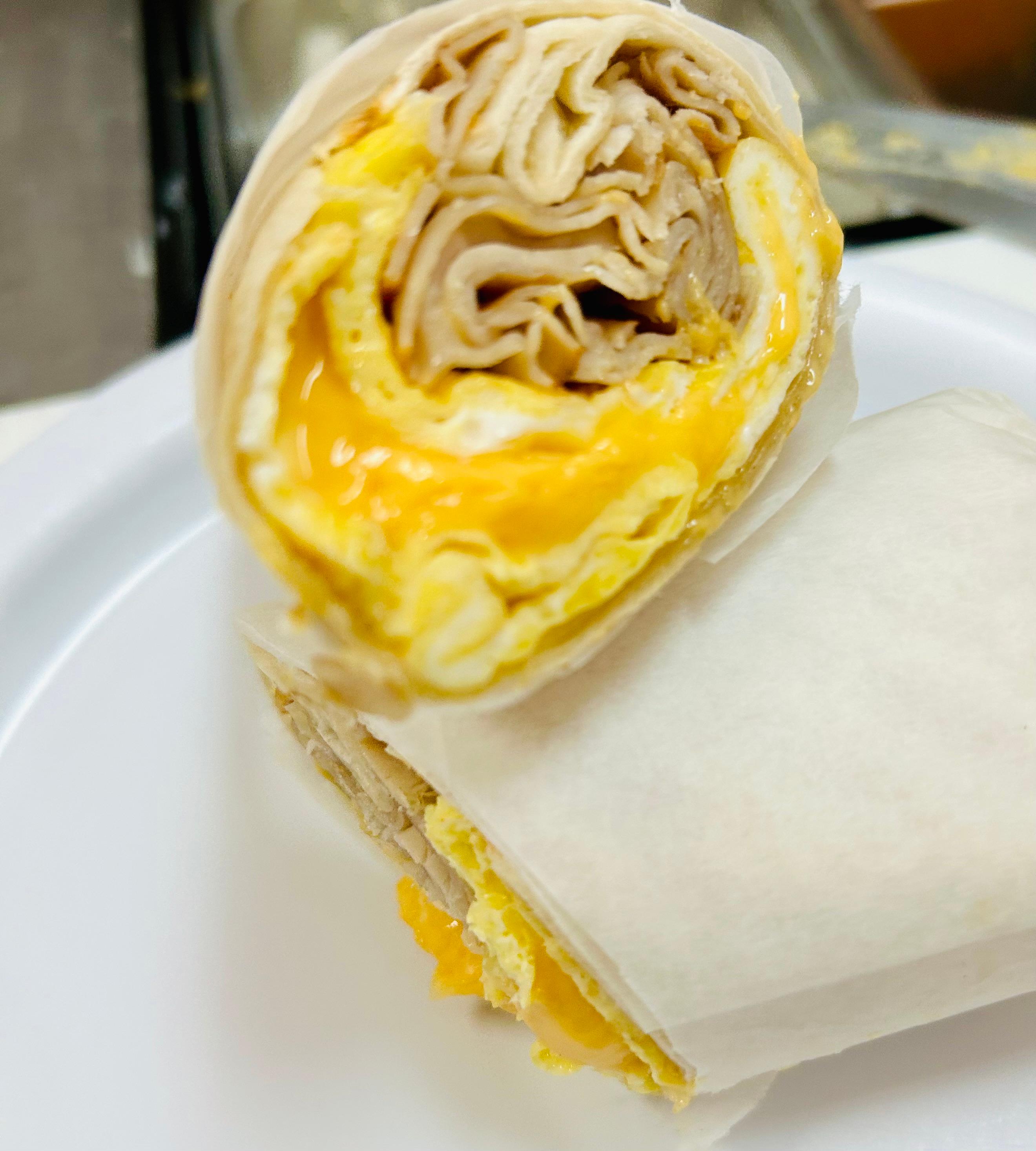 Turkey Egg & Cheese Wrap.