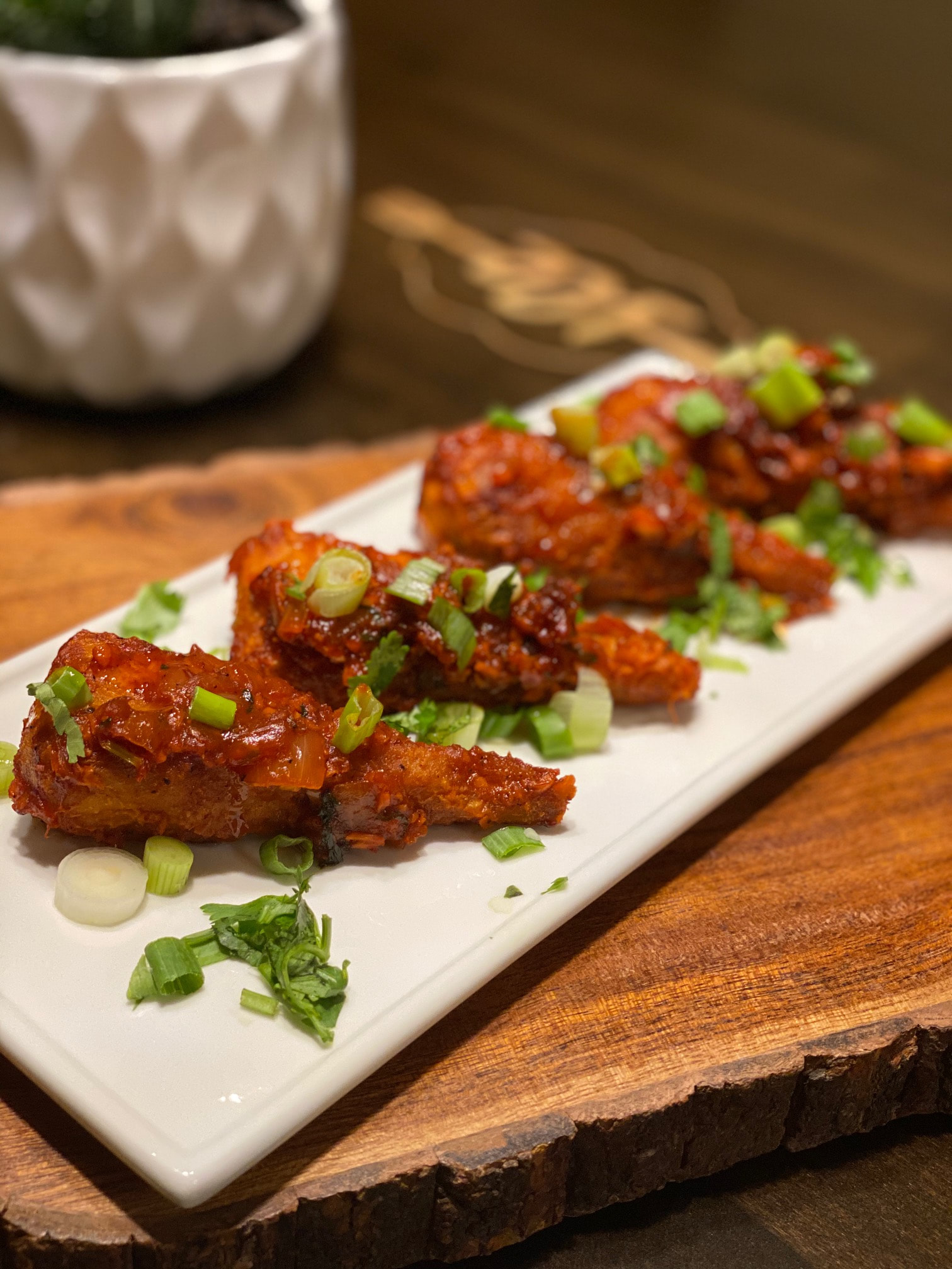 ◼️ Vegan Manchurian Wings (V).