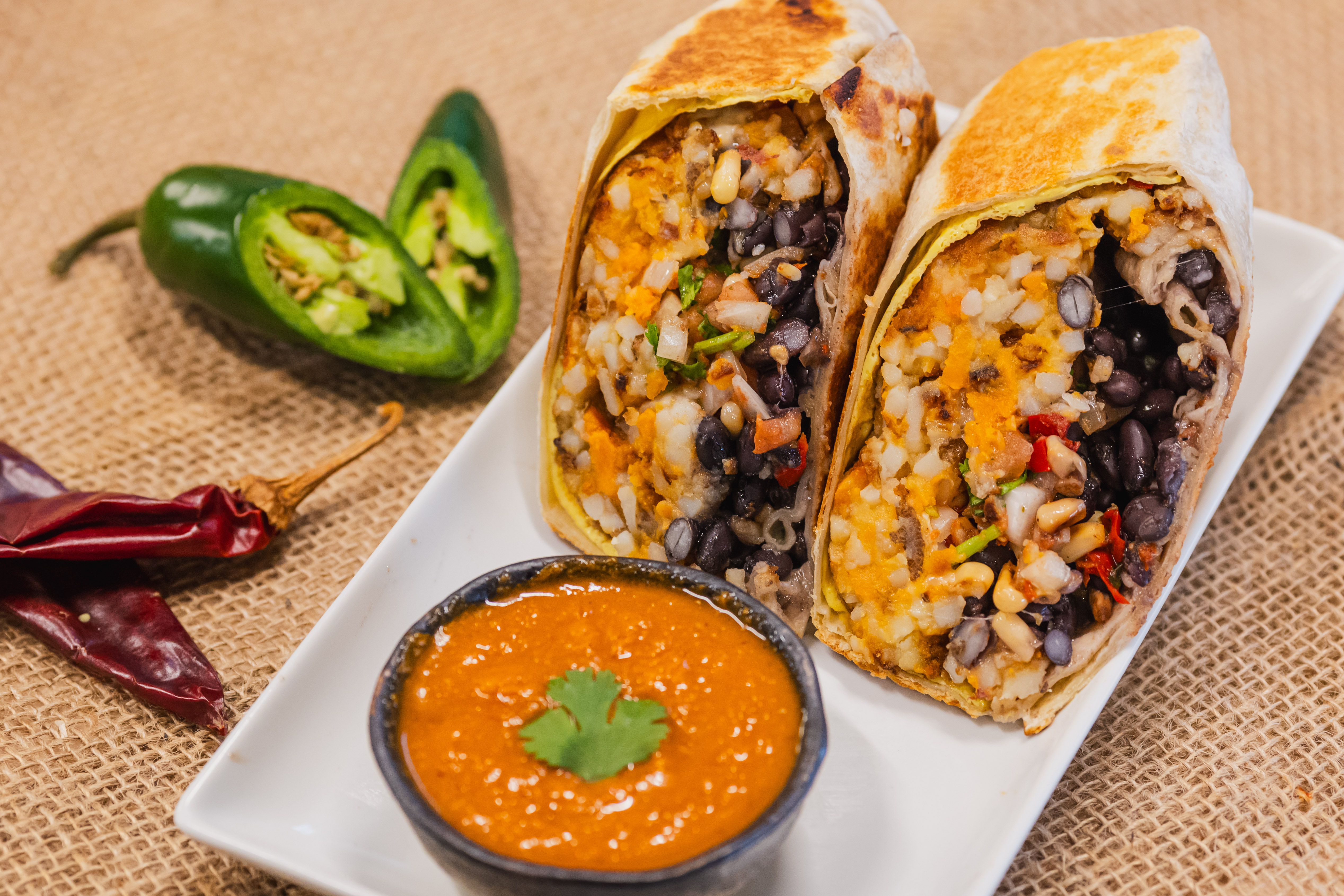 Veggie Chipotle Burrito.