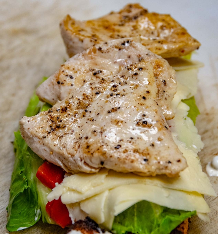 Chicken Focaccia Sandwich.