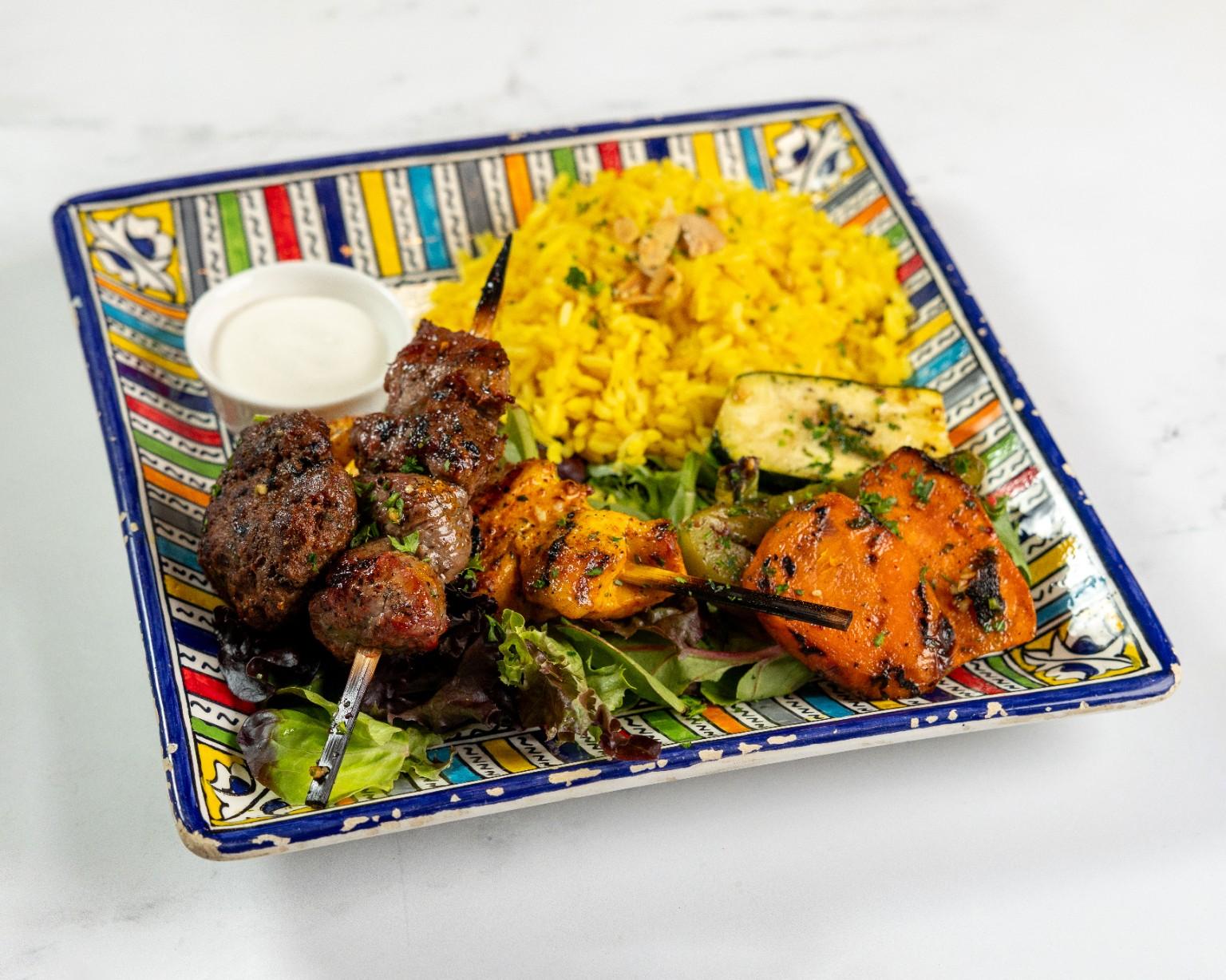 Mixed Grill Kabob.