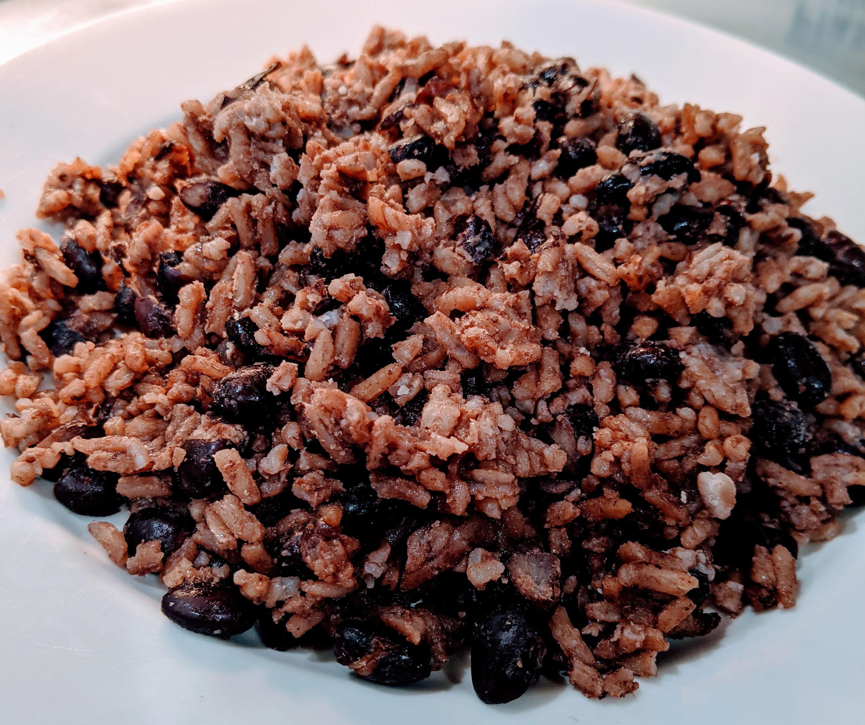 Moros (Cuban rice).