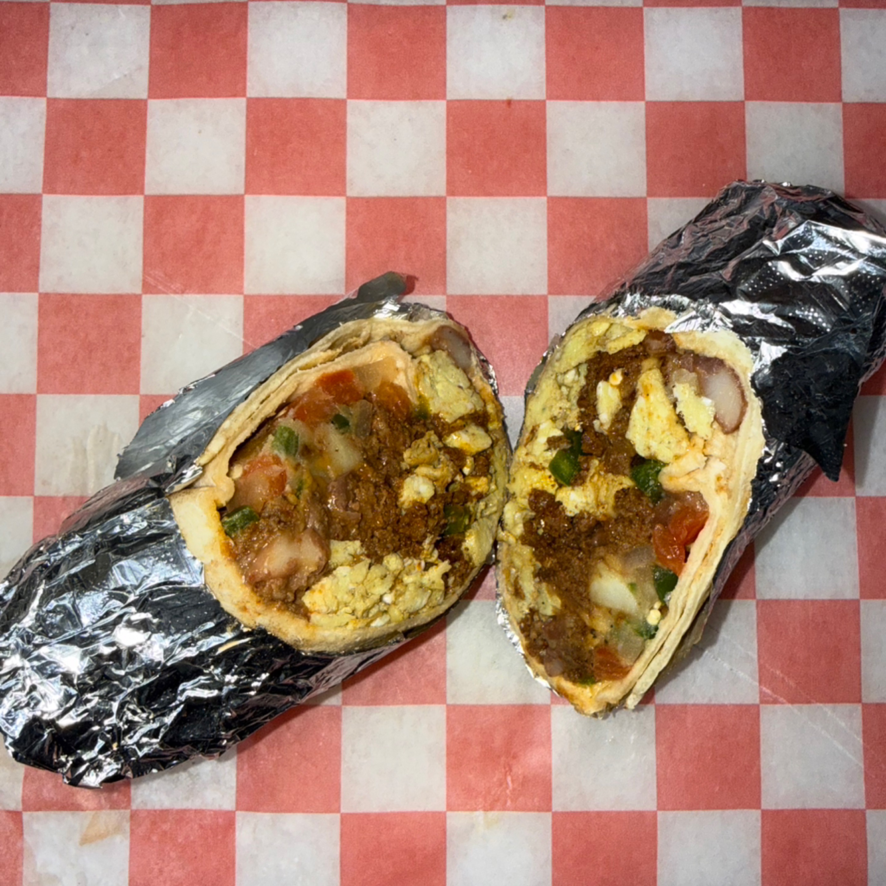 Loco Breakfast Burrito.