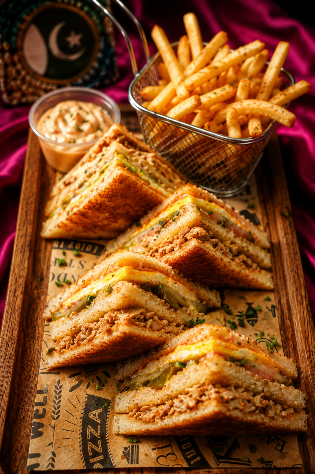 Club Sandwich w/ Fries.
