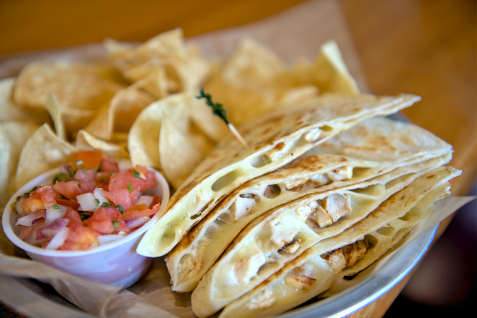 Grilled Chicken Quesadilla.