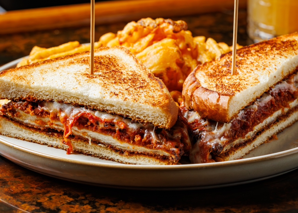 *CHICKEN PARMESAN SANDWICH.