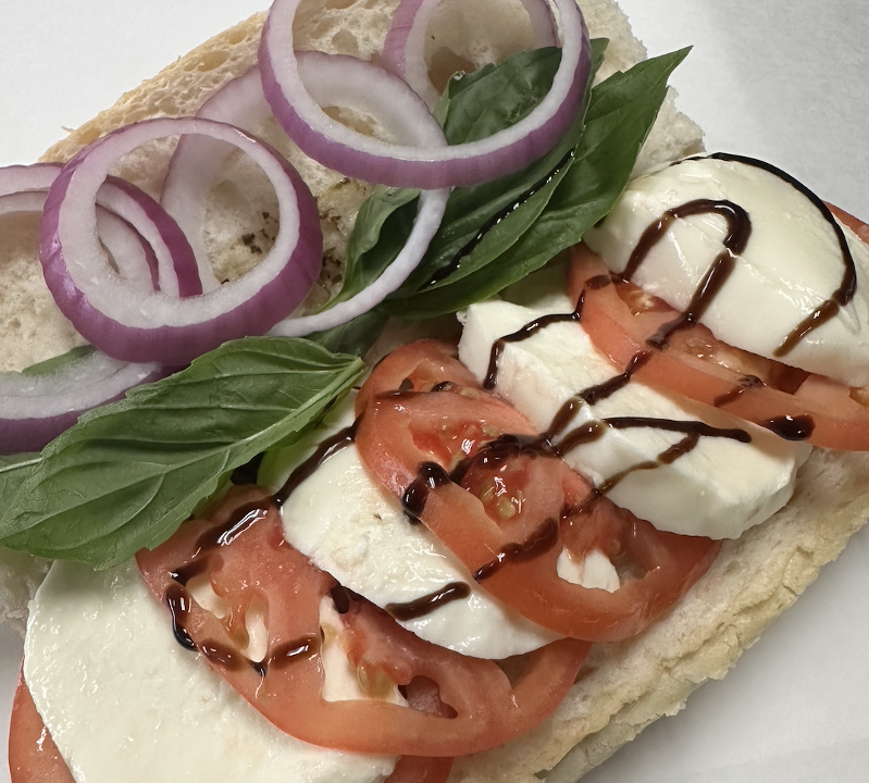 6" Fresh Mozz, Tomato, Basil.